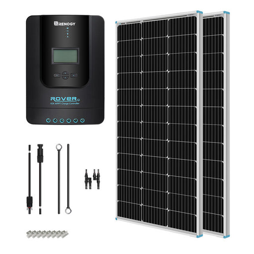 Buy Renogy 200 Watt 12 Volt Solar Starter Kit w/ MPPT Charge Controller (w/20A MPPT Charge Controller)