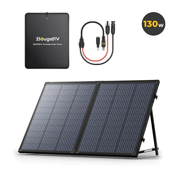 Buy BougeRV 130W Mono Portable Solar Panel | ISE118N