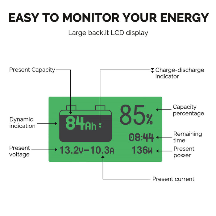 Renogy 500A Battery Monitor With Shunt With Discount