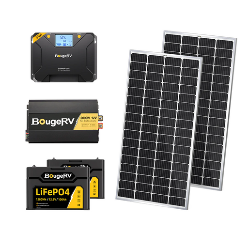 Buy BougeRV 12V 200 Watt Rigid Solar Kit