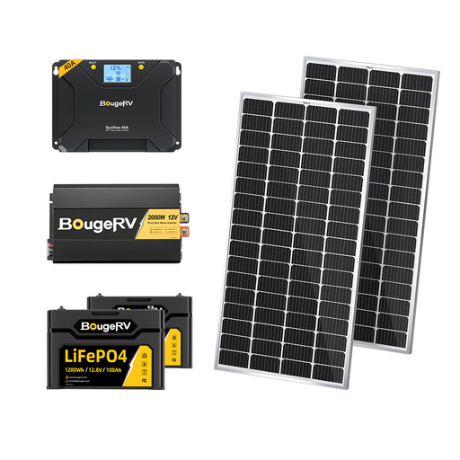 Buy BougeRV 12V 400 Watt Rigid Solar Kit (Upgraded Version)