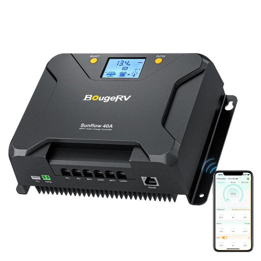 Buy BougeRV Sunflow 40A MPPT Solar Charge Controller 12V/24V (New Arrival) | ISE218