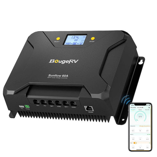 Buy BougeRV Sunflow 60A MPPT Solar Charge Controller 12V/24V (New Arrival) | ISE219