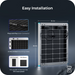Renogy Bifacial 115 Watt 12 Volt Monocrystalline Solar Panel Highlights