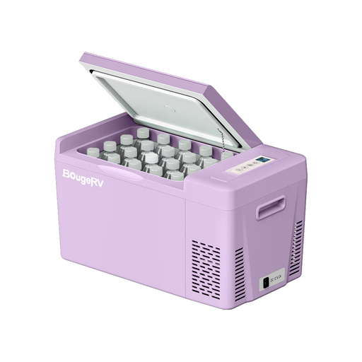 Buy BougeRV 12V 23 Quart Colorful Purple Portable Fridge | E0401-02212 (Fridge w/Battery))