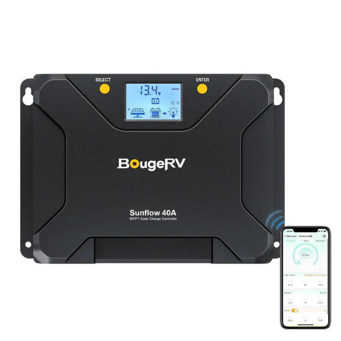 BougeRV 12V 400 Watt Rigid Solar Kit (Upgraded Version)