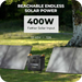 Buy BougeRV FORT 1500 1,456Wh / 2,200W LiFePO4 Portable Power Station / Generator Bundle | ISE164 (With Portable Solar Panel, With Carrying Bag And Without Folding Hand Truck)