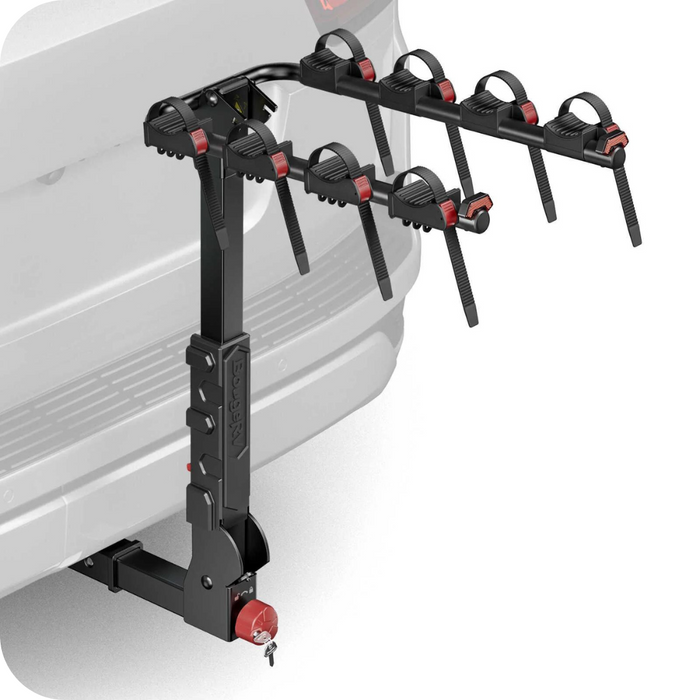 Shop BougeRV Lockable Foldable Bike Rack Hitch for Car/SUV/Truck | IRK010 Online