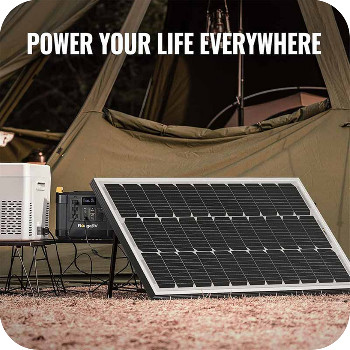 Learn More About BougeRV 200W 12V 9BB Mono Solar Panel | ISE114