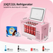 Explore BougeRV 12V 23 Quart Colorful Pink Portable Fridge | E0401-02213 Features