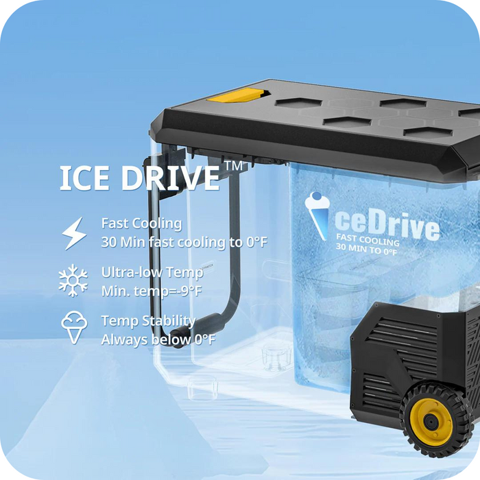 Best Price for BougeRV ASPEN 40 PRO 12V IceDrive Portable Fridge with 220Wh Battery | E0401-04103