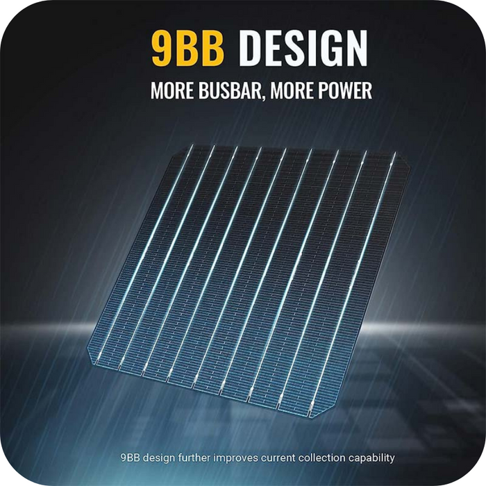 BougeRV 200W 12V 9BB Mono Solar Panel | ISE114 Product Image