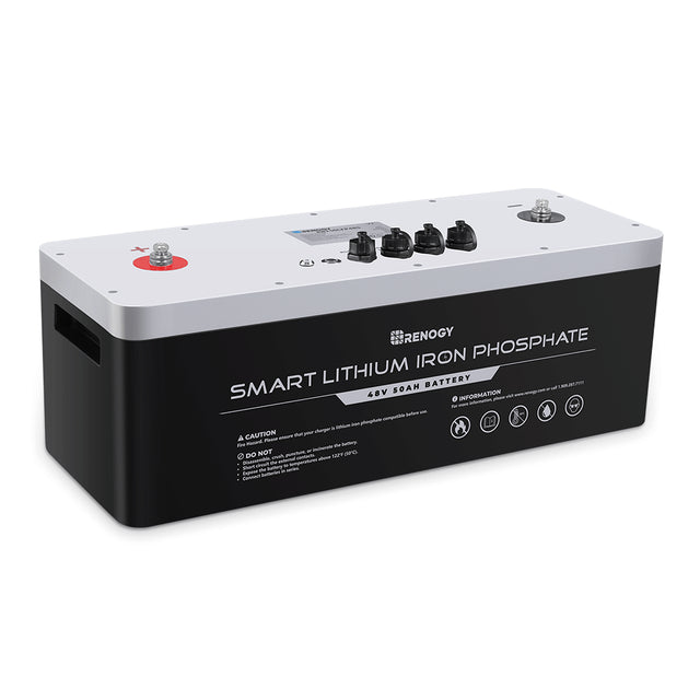 Buy Renogy 48V 50Ah Smart Lithium Iron Phosphate (LiFePO4) Battery (Battery Only)