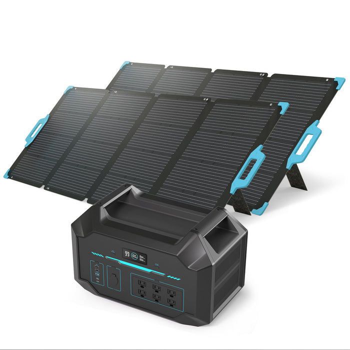 Buy Renogy 1000Wh / 2100W LiFePO4 Portable Power Station / Solar Generator Bundle (Portable Power Station + 2pcs 200W Solar Panel)