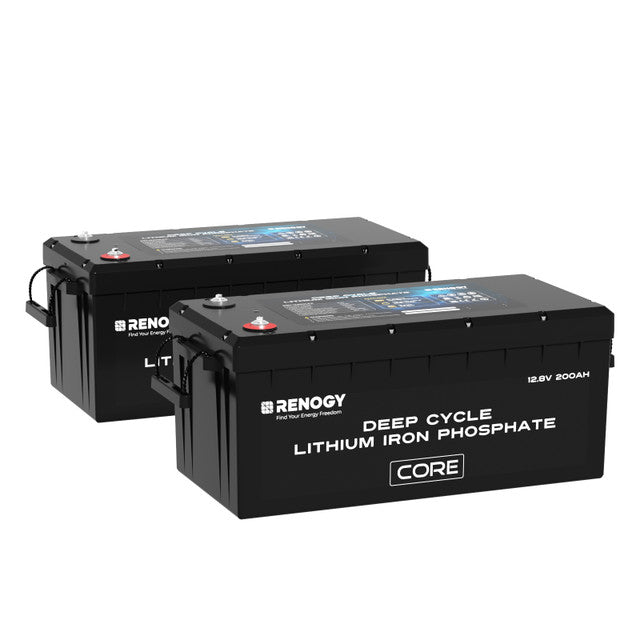 Buy Renogy 12V 200Ah Core Series Deep Cycle Lithium Iron Phosphate (LiFePO4) Battery (4 Batteries)