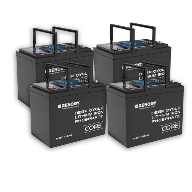 Explore Renogy 12V 100Ah Core Series Deep Cycle Lithium Iron Phosphate (LiFePO4) Battery Features