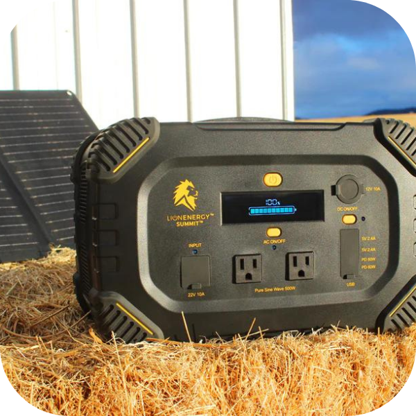 Lion Energy Summit - 665Wh 530W LiFePO4 Portable Generator Kit | 50170208 Details