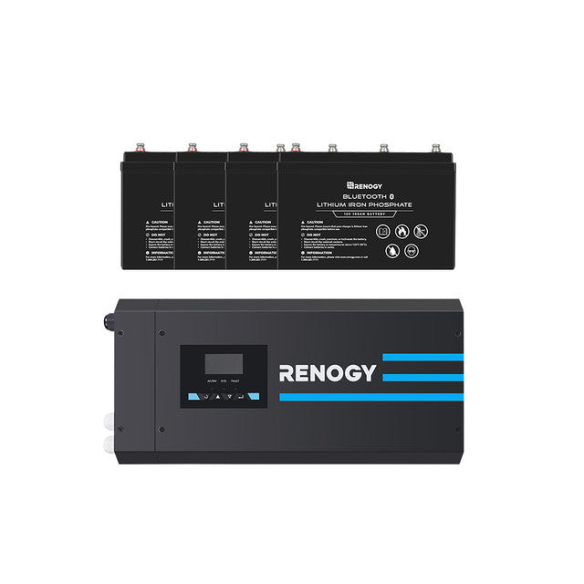 Learn More About Renogy REGO 12V 3000W Pure Sine Wave Inverter Charger w/ LCD Display