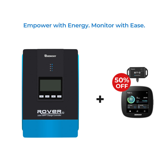 Explore Renogy Rover 100 Amp MPPT Solar Charge Controller Features
