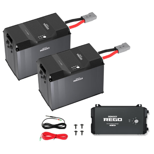 Buy Renogy REGO 12V 60A DC-DC Battery Charger (w/2 Rego Lithium Batteries)