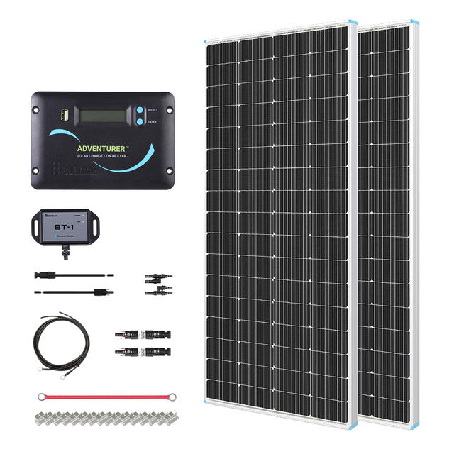 Buy Renogy 400W 12V General Off-Grid Solar Kit W/ 2*200W Rigid Panels (Customizable) (Adventurer LI- 30A PWM W/ LCD & BT1 Module)