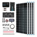 Buy Renogy 400W 12V General Off-Grid Solar Kit W/ 4*100W Rigid Panels (Customizable) (Rover 40A MPPT W/ LCD & BT1 Module, 2*12V 100Ah Self-Heating LiFePO4 Battery W/ BT2 Module And 2000W 12V Pure Sine Wave Inverter Charger)