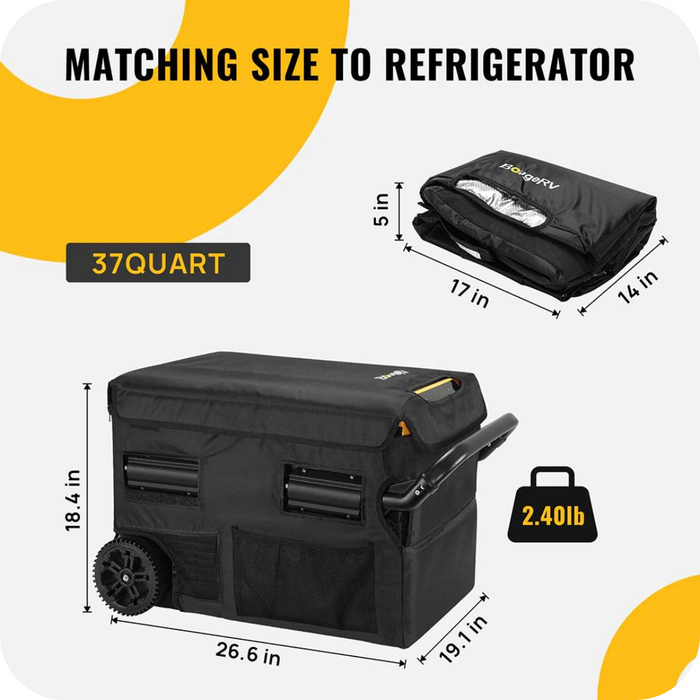 BougeRV 37 Quart Dual Zone Fridge Insulated Protective Cover | E0403-03501 Available Now