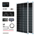 Buy Renogy 200W 12V General Off-Grid Solar Kit W/ 2*100W Rigid Panels (Customizable) (Voyager 20A PWM Waterproof Charge Controller, 2*12V 100Ah LiFePO4 Battery W/ Built-In Bluetooth And 1000W 12V Pure Sine Wave Inverter)