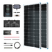 Buy Renogy 200W 12V General Off-Grid Solar Kit W/ 2*100W Rigid Panels (Customizable) (Rover 20A MPPT W/ LCD & BT1 Module And 2*12V 100Ah Self-Heating LiFePO4 Battery W/ BT2 Module)