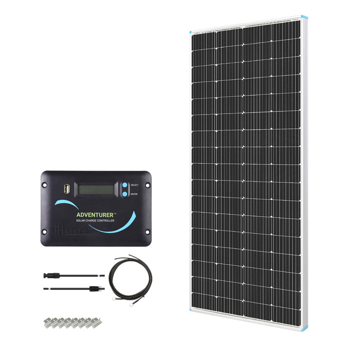 Buy Renogy 200W 12V General Off-Grid Solar Kit W/ 1*200W Rigid Panels (Customizable) (Adventurer Li-30A PWM W/LCD & BT1 Module And 2*12V 100Ah Self-Heating LiFePO4 Battery W/ BT2 Module)