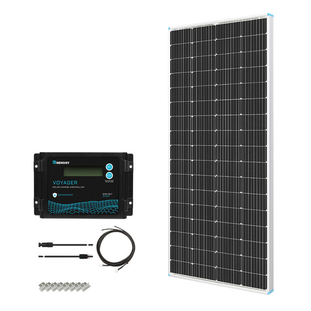 Buy Renogy 200W 12V General Off-Grid Solar Kit W/ 1*200W Rigid Panels (Customizable) (Rover 20A MPPT W/ LCD & BT1 Module, 2*12V 100Ah LiFePO4 Battery W/ Built-In Bluetooth And 1000W 12V Pure Sine Wave Inverter)