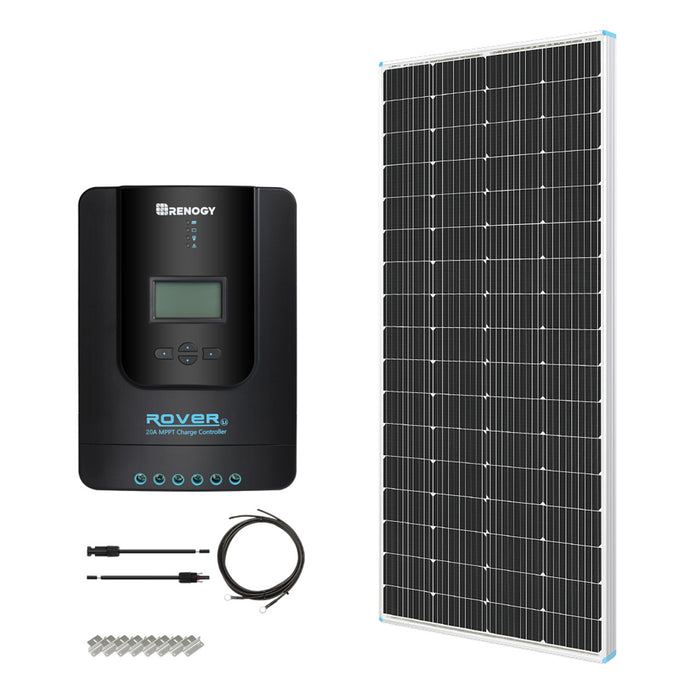 Buy Renogy 200W 12V General Off-Grid Solar Kit W/ 1*200W Rigid Panels (Customizable) (Voyager 20 PWM Waterproof Charge Controller)