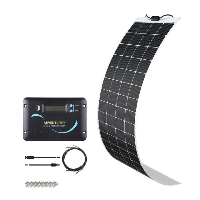 Buy Renogy 200W 12V General Off-Grid Solar Kit W/ 1*200W Flexible Panels (Customizable) (Rover 20A MPPT W/ LCD & BT1 Module And 2*12V 100Ah Self-Heating LiFePO4 Battery W/ BT2 Module)