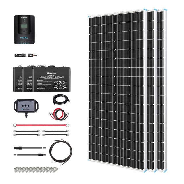 Buy Renogy 640W 24V General Off-Grid Solar Kit W/ 2*320W Rigid Panels (Customizable) (REGO 60A MPPT Built-In Bluetooth)