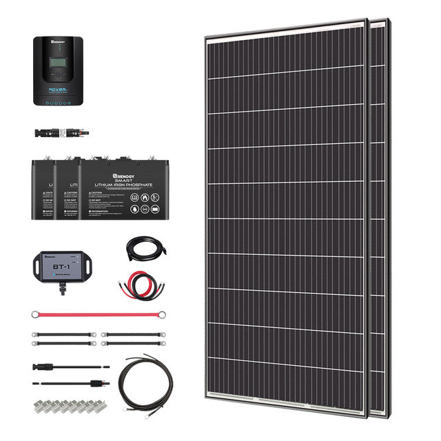 Renogy 640W 24V General Off-Grid Solar Kit W/ 2*320W Rigid Panels (Customizable) Details