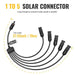 Best Price for BougeRV Solar Y Connector Solar Panel Parallel Connectors Extra Long 5 to 1 Cable | ISE155