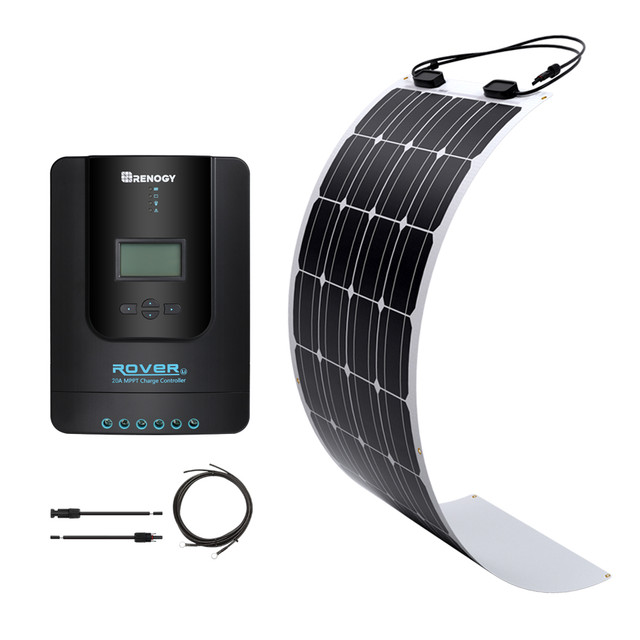 Renogy 100W 12V General Off-Grid Solar Kit W/ 1*100W Flexible Panels (Customizable)