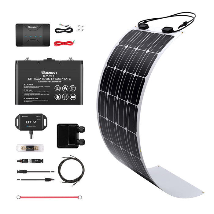 Featured Renogy 100W 12V Solar RV Kit (Customizable)
