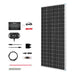 Buy Renogy 200W 12V Solar RV Kit (Customizable) (1*200W 12V Rigid Solar Panel, 2*12V 100Ah Self-Heating LiFePO4 Battery W/ BT2 Module And 1000W 12V Pure Sine Wave Inverter)