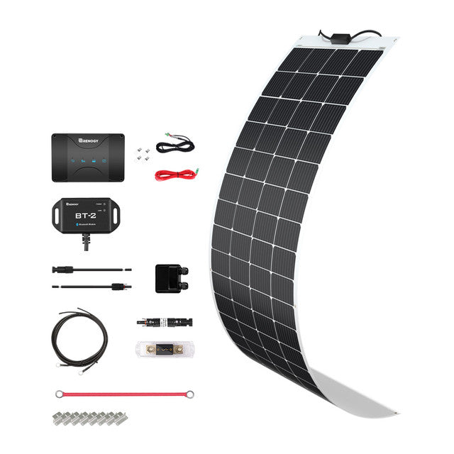Buy Renogy 200W 12V Solar RV Kit (Customizable) (1*200W 12V Flexible Solar Panel And 2*12V 100Ah Self-Heating LiFePO4 Battery W/ BT2 Module)