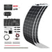 Buy Renogy 600W 12V Solar RV Kit (Customizable) (3*200W 12V Flexible Solar Panel, 3*12V 100Ah Self-Heating LiFePO4 Battery W/BT2 Module And 3000W 12V Pure Sine Wave Inverter Charger)