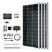 Buy Renogy 400W 12V Solar RV Kit (Customizable) (4*100 12V Rigid Solar Panel (Black Division))