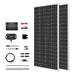 Buy Renogy 400W 12V Solar RV Kit (Customizable) (4*100 12V Semi-Flexible Solar Panel (Black Division), 2*12V 100Ah Self-Heating LiFePO4 Battery W/ BT2 Module And 2000W 12V Pure Sine Wave Inverter Charger)