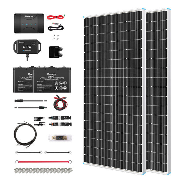 Buy Renogy 400W 12V Solar RV Kit (Customizable) (2*200 12V Rigid Solar Panel)