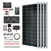 Buy Renogy 400W 12V Solar RV Kit (Customizable) (4*100 12V Rigid Solar Panel (Black Division) And 2*12V 100Ah Self-Heating LiFePO4 Battery W/ BT2 Module)