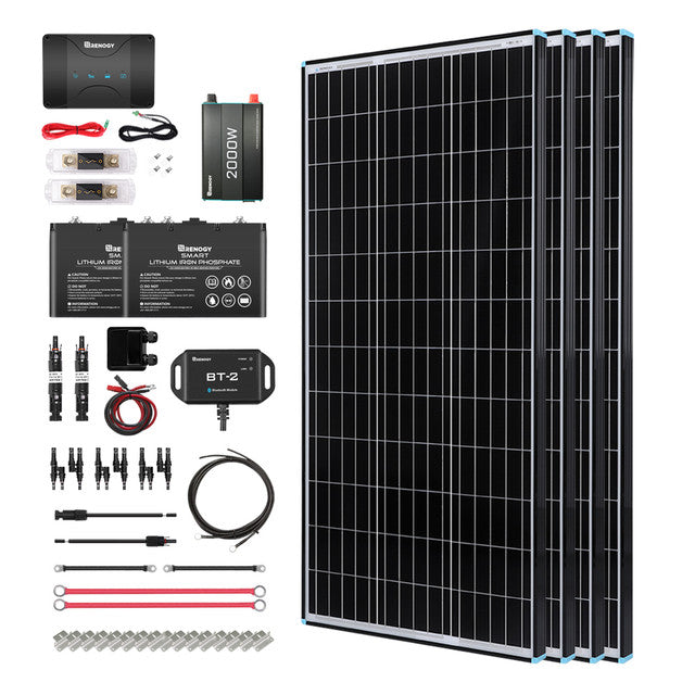 Buy Renogy 400W 12V Solar RV Kit (Customizable) (4*100 12V Flexible Solar Panel)