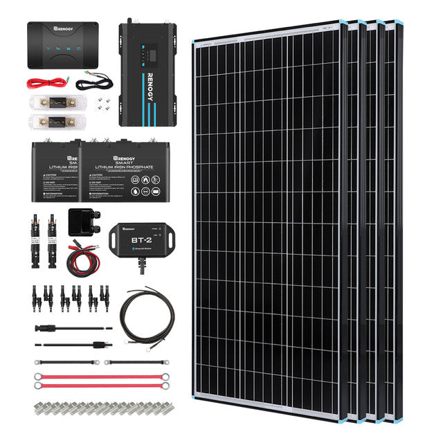 Buy Renogy 400W 12V Solar RV Kit (Customizable) (4*100 12V Flexible Solar Panel)
