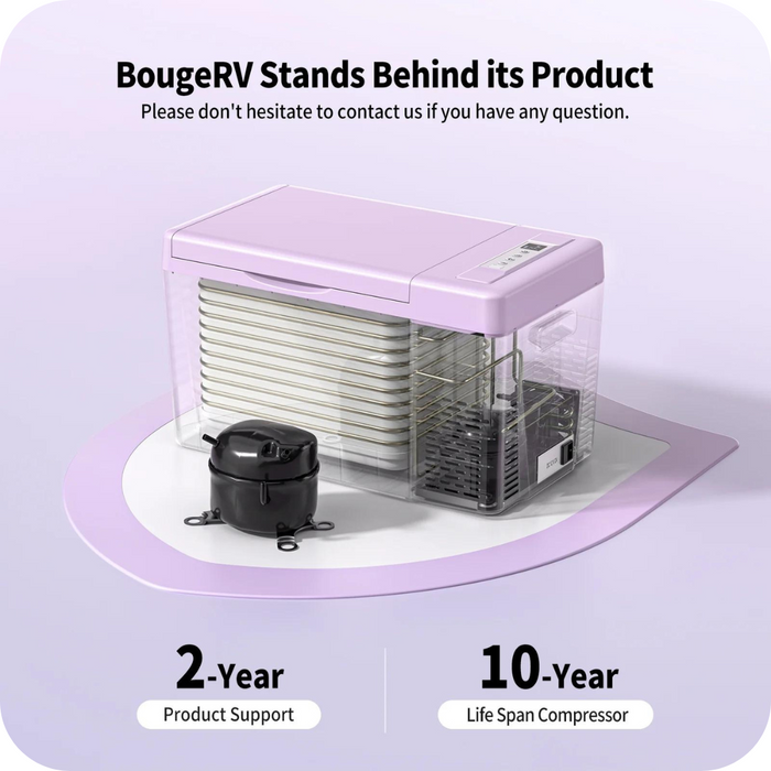 BougeRV 12V 23 Quart Colorful Purple Portable Fridge | E0401-02212 Product Image