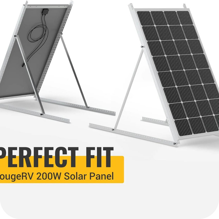 BougeRV 58in Adjustable Solar Panel Tilt Mount Brackets with Foldable Tilt Legs Highlights