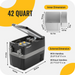 Explore BougeRV 12V 42 Quart (40L) Portable Fridge/Freezer | A3001-00701 Features